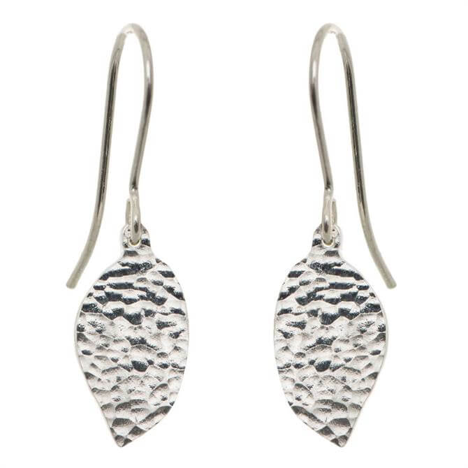 Just Trade Silver Plated Meadow Mini Leaf Earrings
